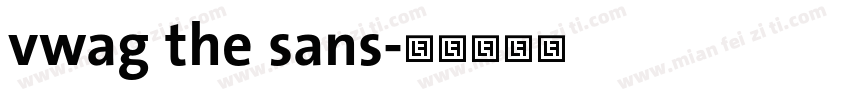 vwag the sans字体转换
